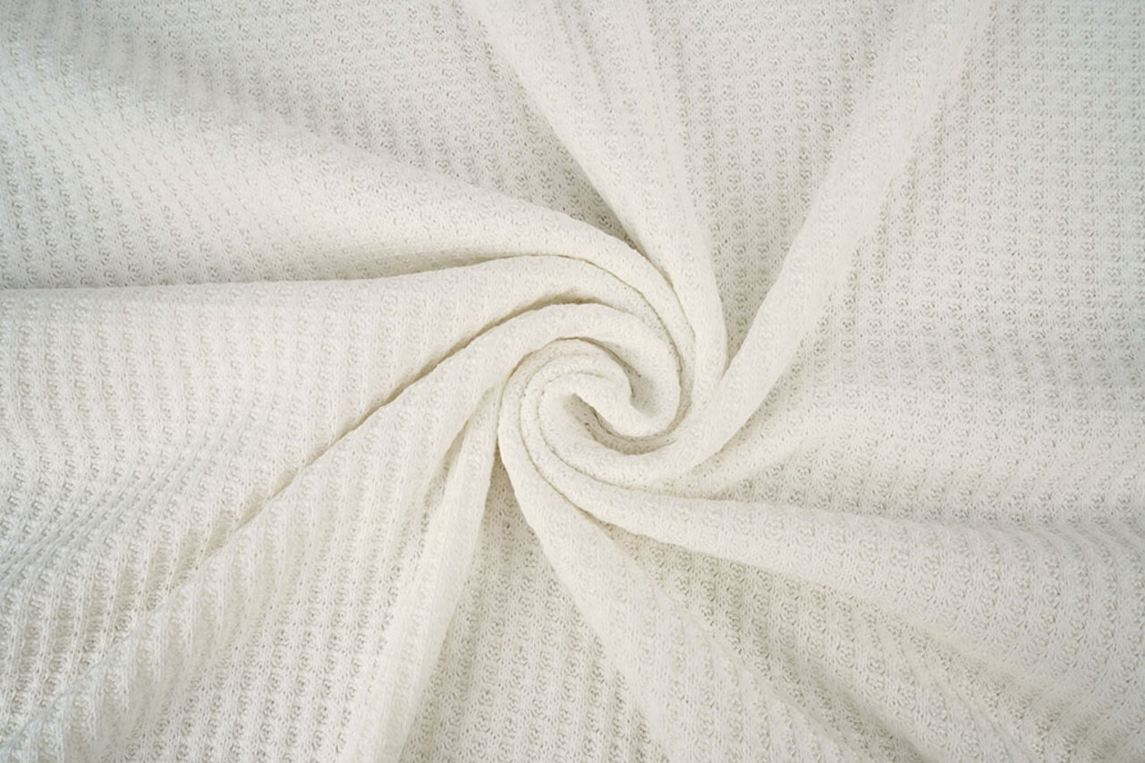 Waffle Big Knit Creme