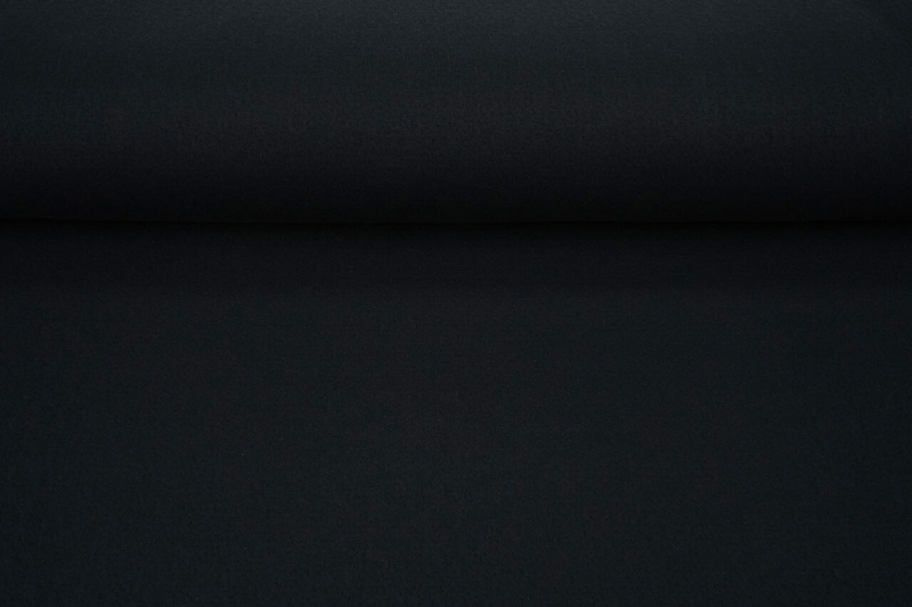 Jersey Coton Double Gaze Collino Noir Jersey Coton Double Gaze Collino Noir