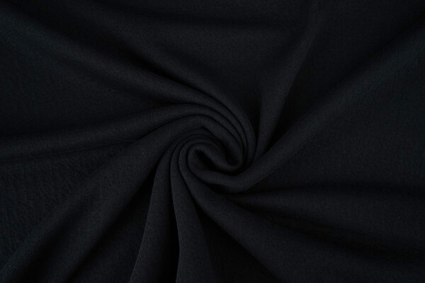 Jersey Coton Double Gaze Collino Noir Jersey Coton Double Gaze Collino Noir