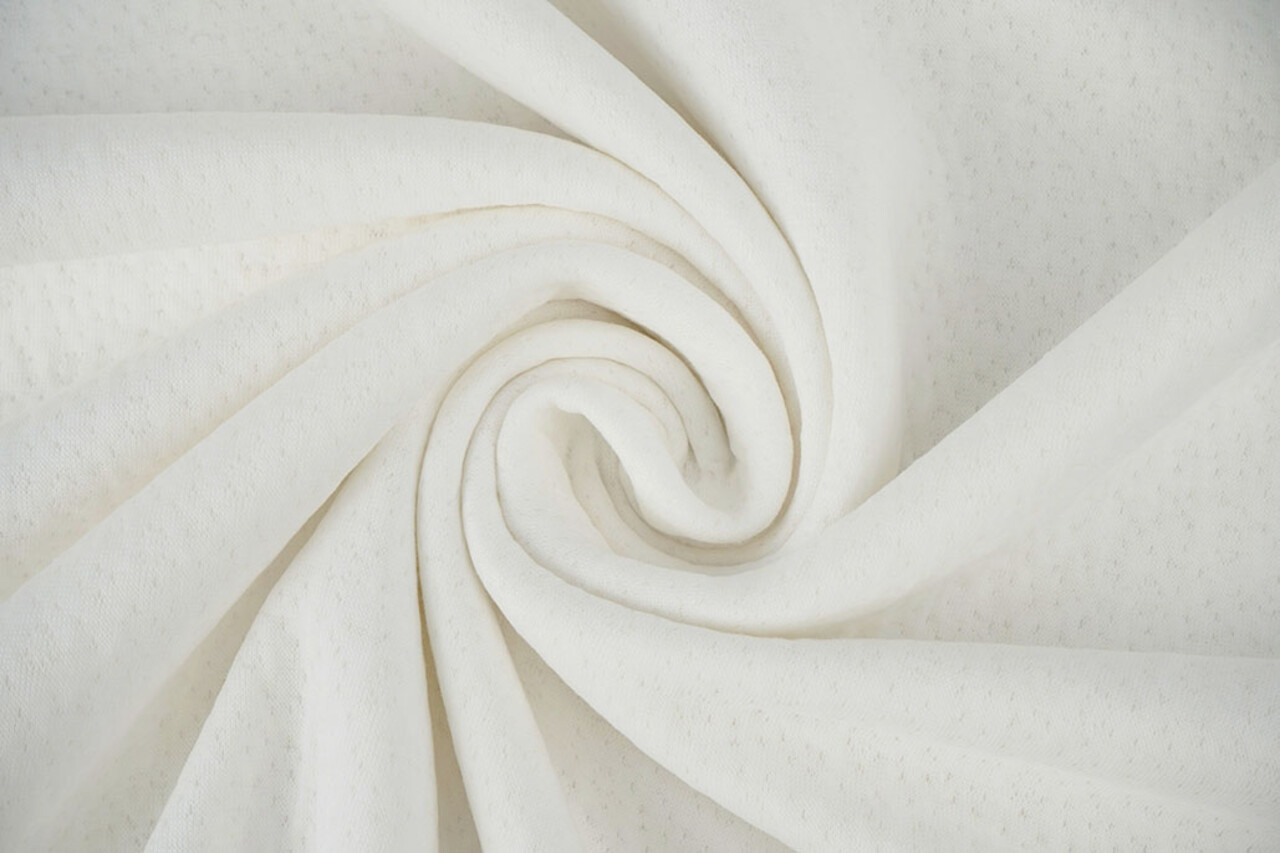 Jersey Coton Double Gaze Collino Blanc Jersey Coton Double Gaze Collino Blanc