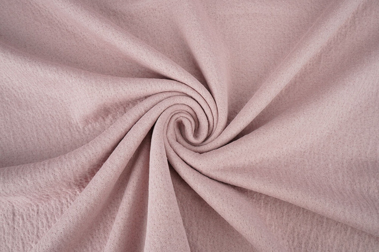 Jersey Coton Double Gaze Collino Rose Poudré Jersey Coton Double Gaze Collino Rose Poudré