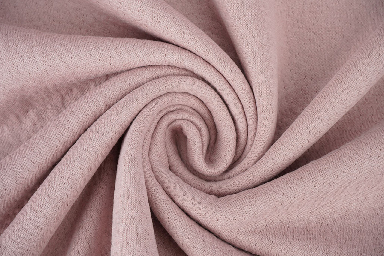 Jersey Mussola Collino Rosa Cipria