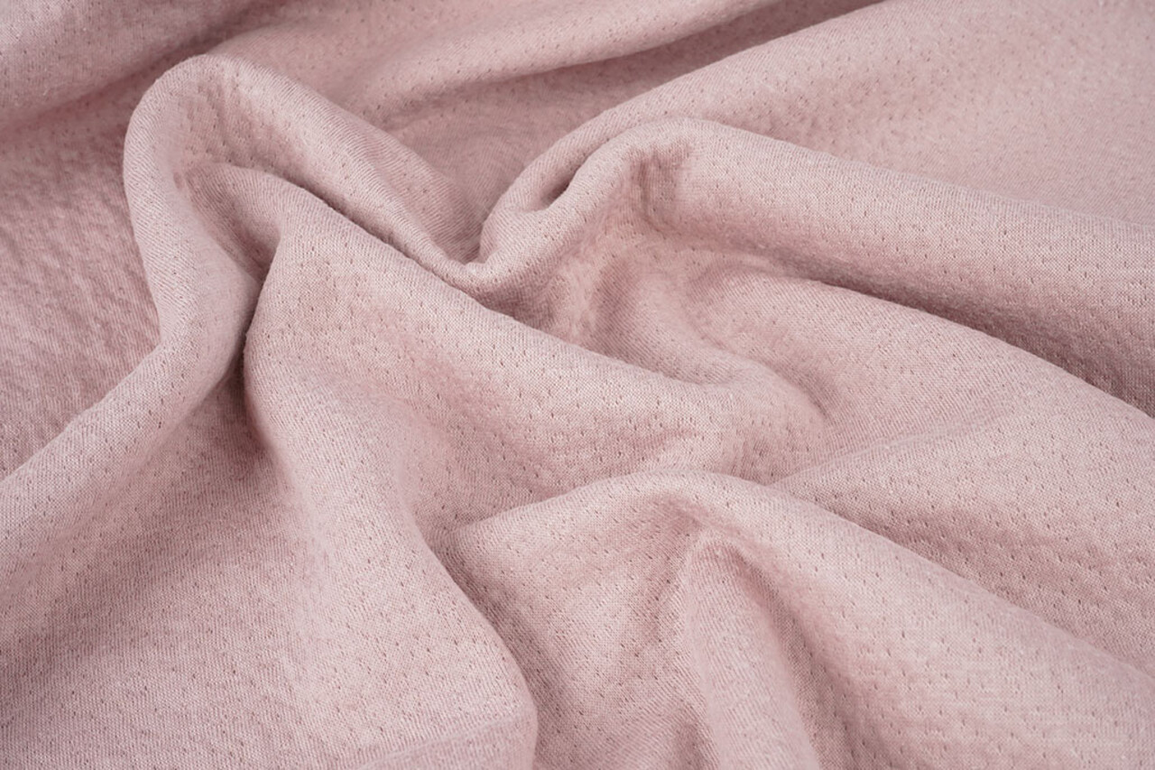 Jersey Coton Double Gaze Collino Rose Poudré Jersey Coton Double Gaze Collino Rose Poudré