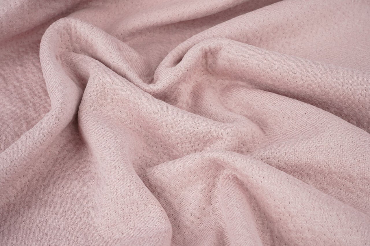 Jersey Mussola Collino Rosa Cipria