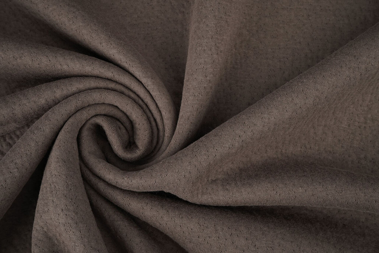 Jersey Baumwoll Musselin Collino Taupe