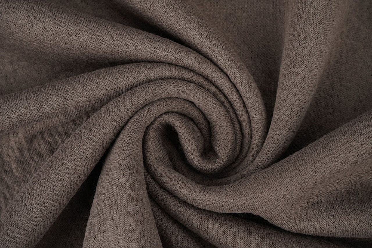 Jersey Coton Double Gaze Collino Taupe Jersey Coton Double Gaze Collino Taupe