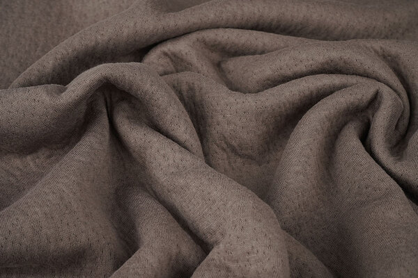 Jersey Coton Double Gaze Collino Taupe Jersey Coton Double Gaze Collino Taupe