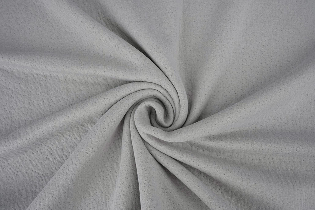 Jersey Coton Double Gaze Collino Gris Clair Jersey Coton Double Gaze Collino Gris Clair