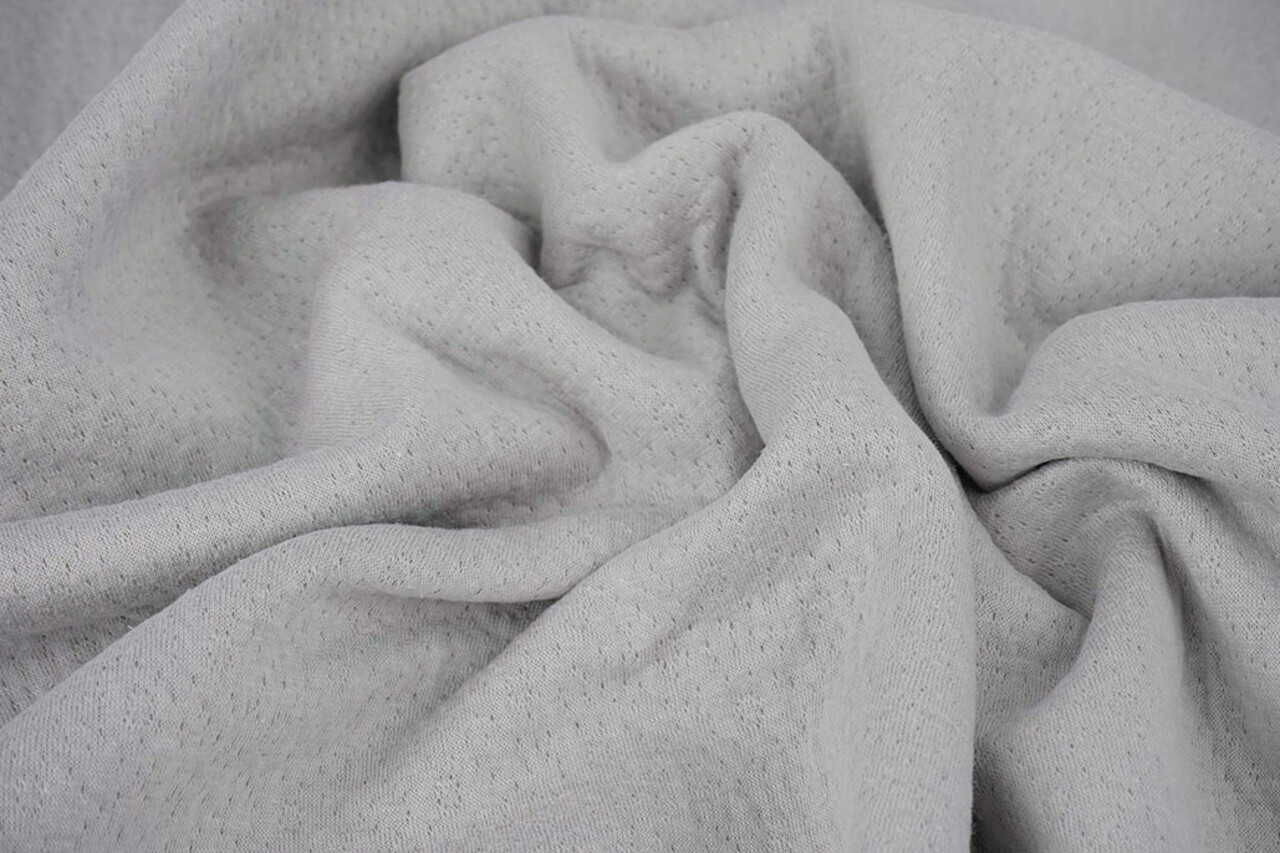 Jersey Coton Double Gaze Collino Gris Clair Jersey Coton Double Gaze Collino Gris Clair