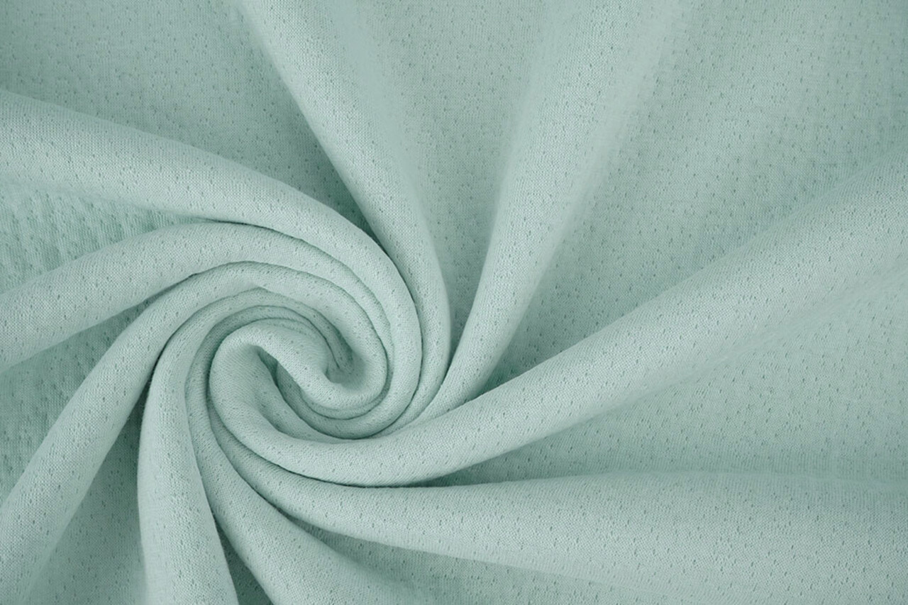 Jersey Baumwoll Musselin Collino Hell Altgrün