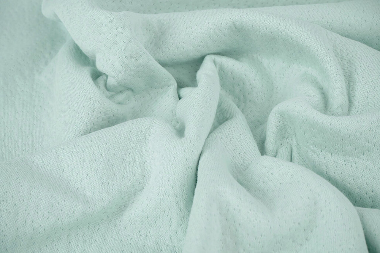 Jersey Baumwoll Musselin Collino Hell Altgrün