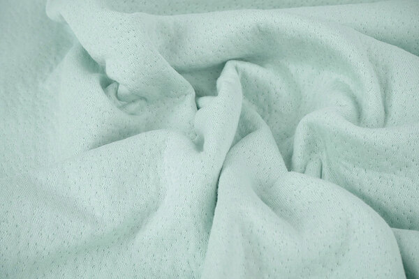 Jersey Baumwoll Musselin Collino Hell Altgrün