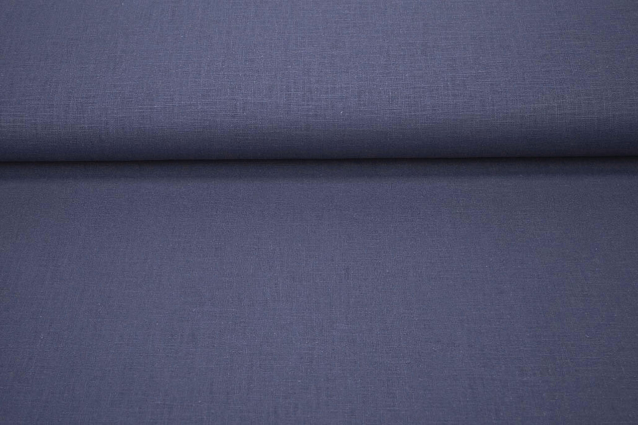 Oeko-Tex®  Washed Linen Indigo Blue