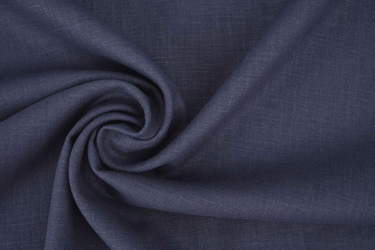 Oeko-Tex® Gewassen Linnen Indigo Blauw Oeko-Tex® Gewassen Linnen Indigo Blauw