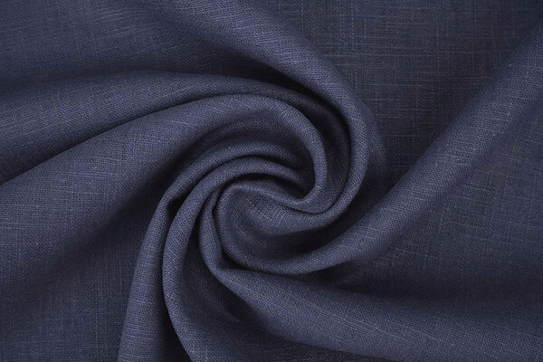 Oeko-Tex®  Gewaschenes Leinen Indigo Blau