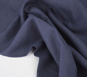 Oeko-Tex®  Washed Linen Indigo Blue