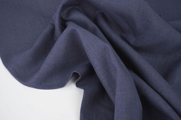 Oeko-Tex®  Washed Linen Indigo Blue