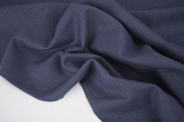 Oeko-Tex®  Washed Linen Indigo Blue