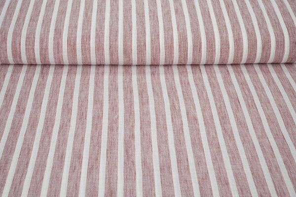 Linnenlook Strepen Cerise Rood