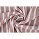Leinenoptik Streife Cerise Rot
