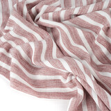 Linenlook Stripes Cerise Red