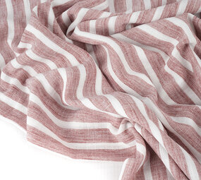 Effetto Lino Righe Cerise Rosso Effetto Lino Righe Cerise Rosso