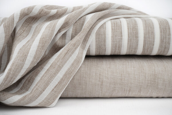 Leinenoptik Uni Sand