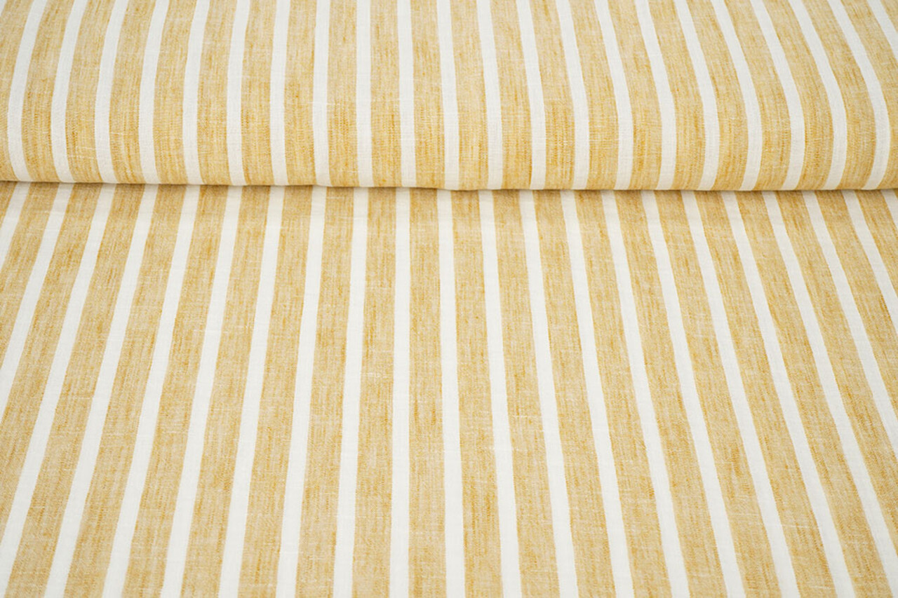 Aspect Lin Rayures Ocre Aspect Lin Rayures Ocre
