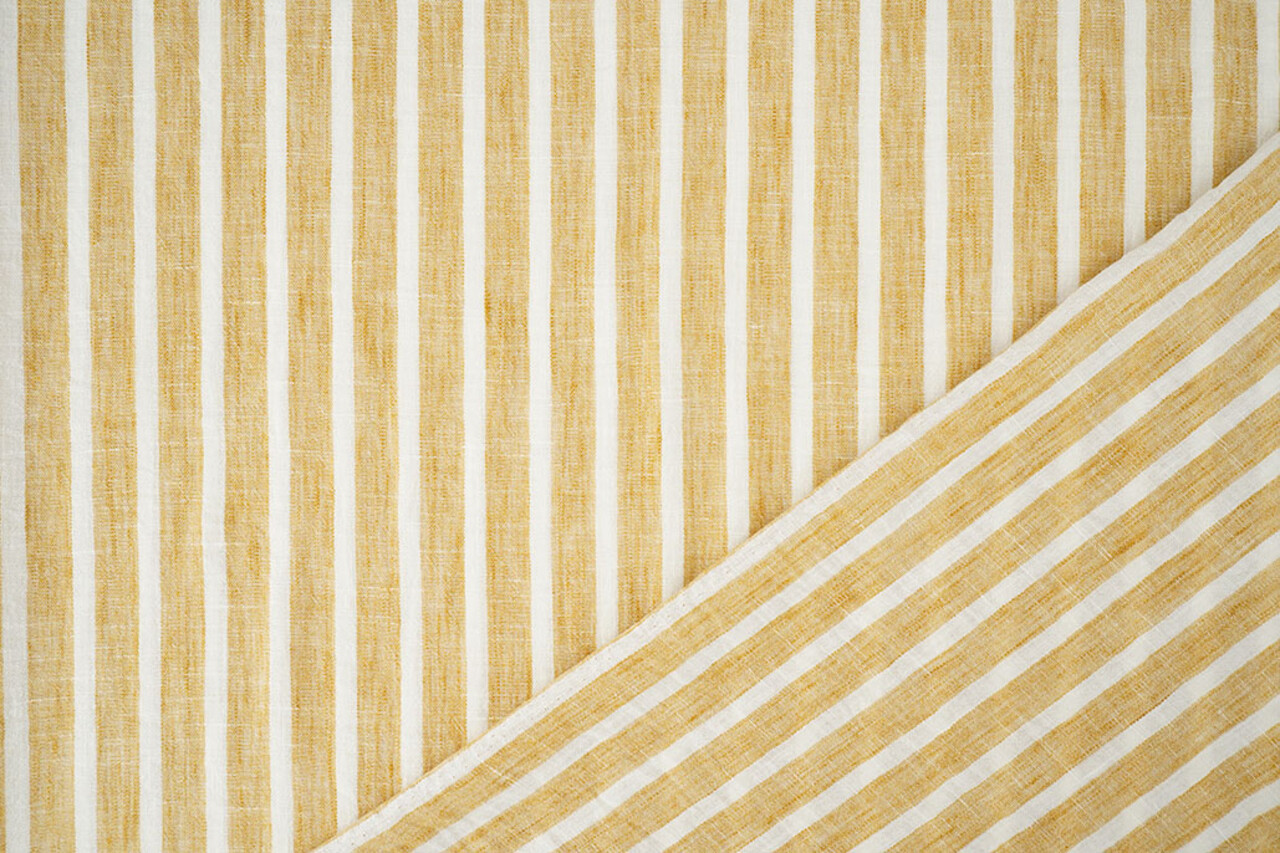 Aspect Lin Rayures Ocre Aspect Lin Rayures Ocre
