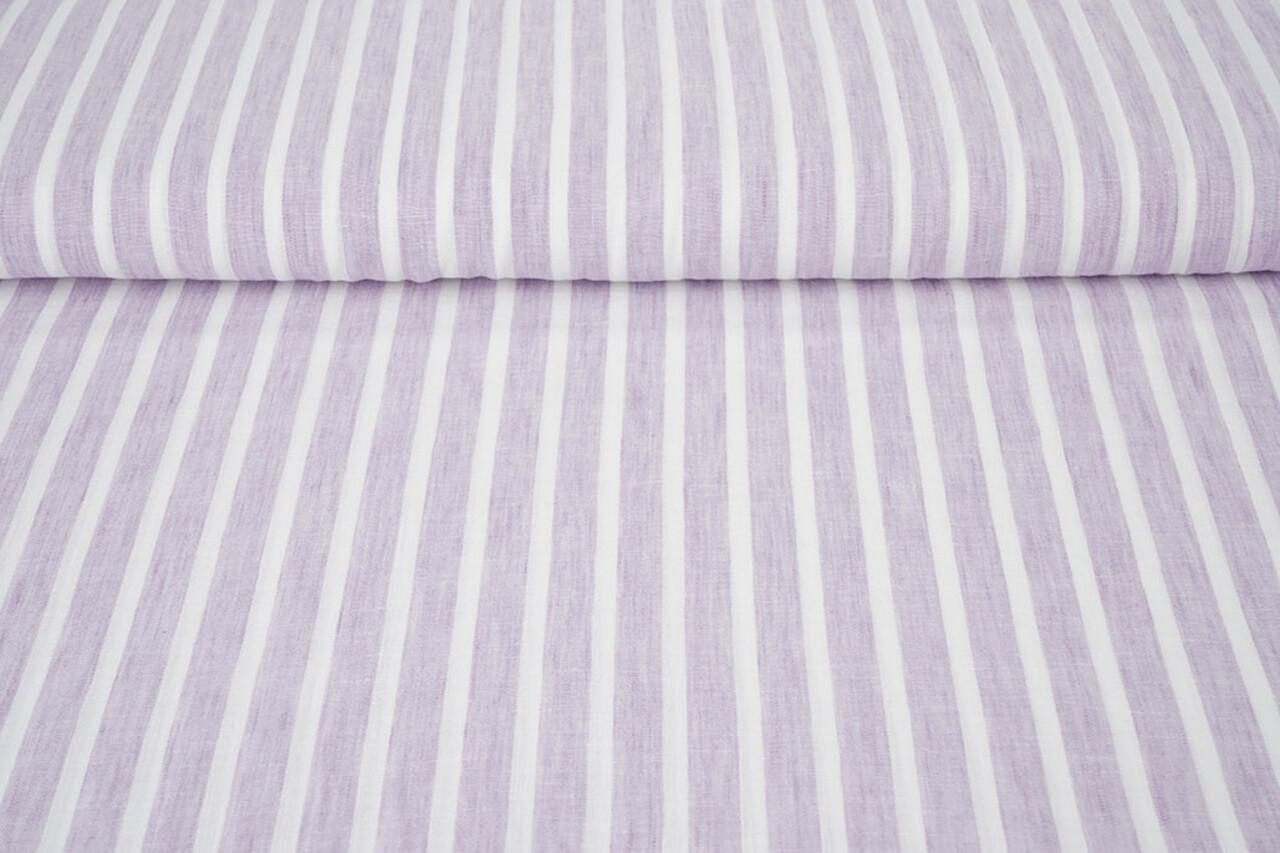 Linnenlook Strepen Lila
