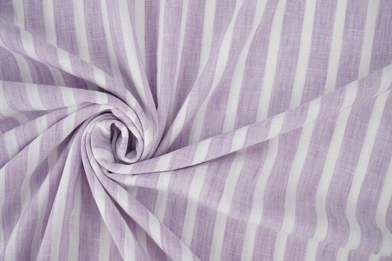 Linnenlook Strepen Lila