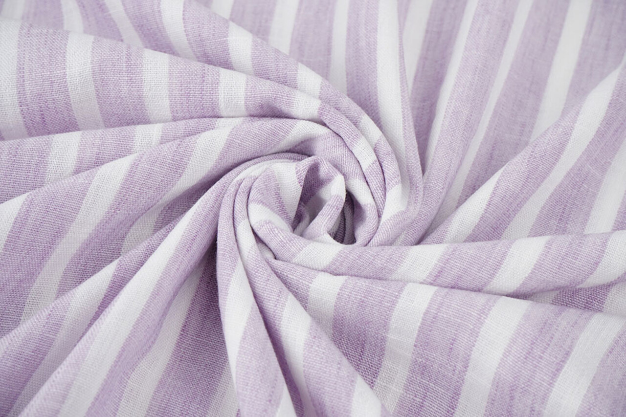 Linnenlook Strepen Lila