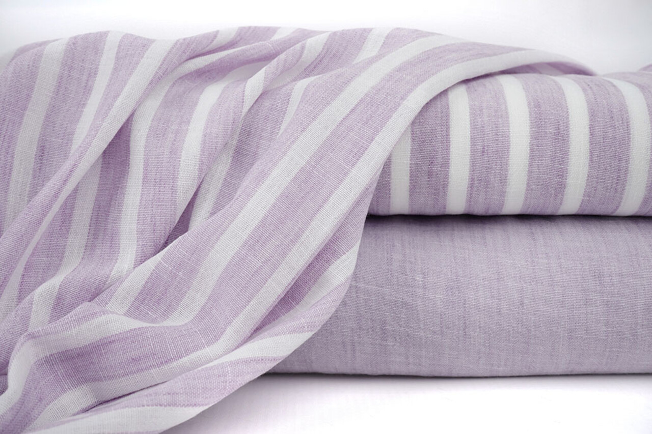 Aspect Lin Rayures Lilas Aspect Lin Rayures Lilas