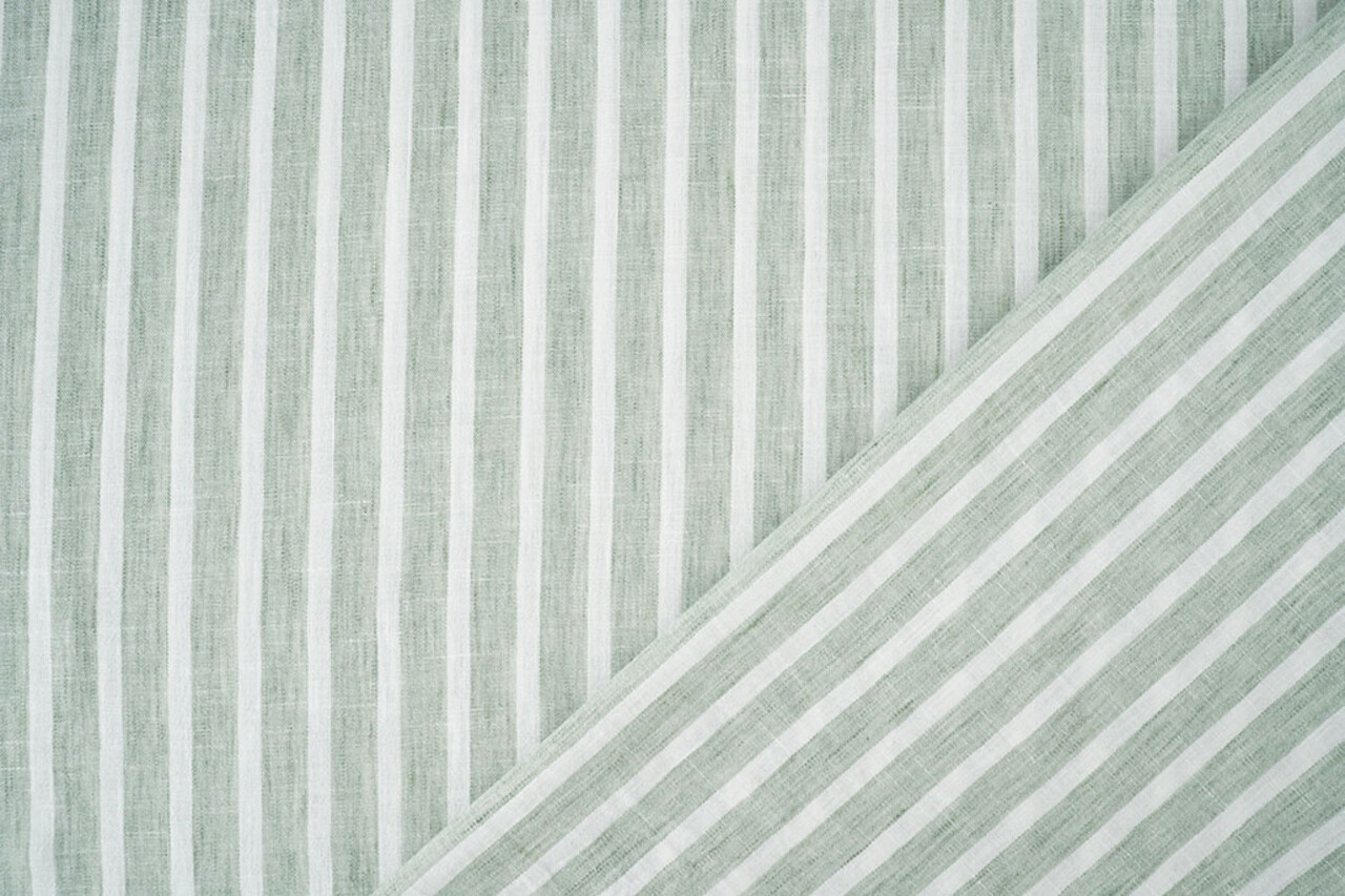 Linenlook Stripes Old Green