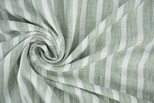 Leinenoptik Streife Altgrün