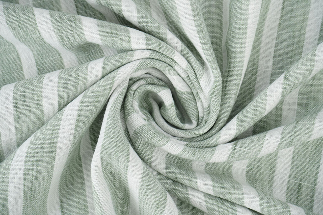 Linenlook Stripes Old Green