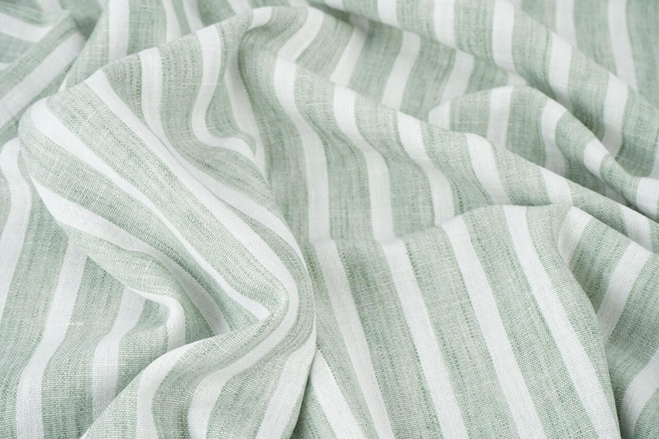 Linnenlook Strepen Oud Groen