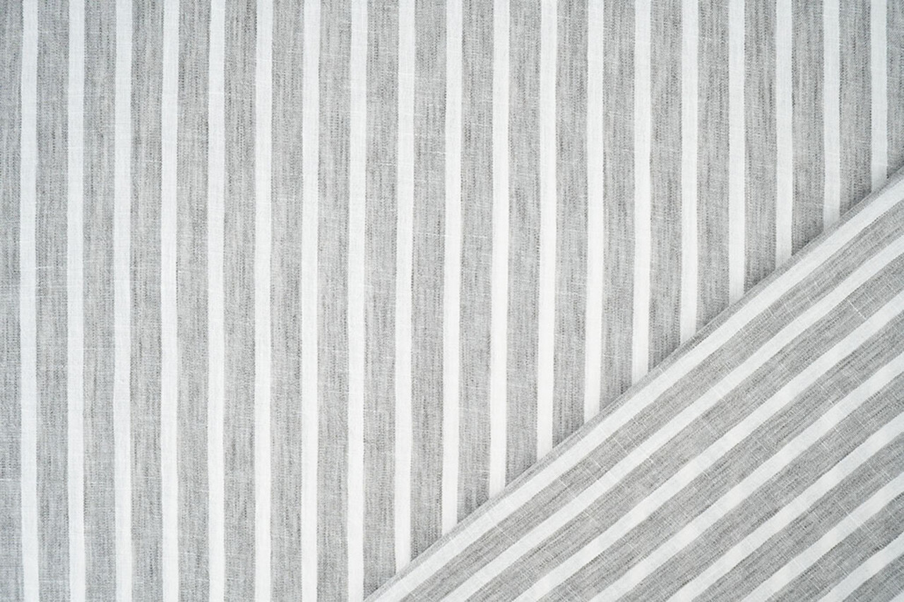 Aspect Lin Rayures Gris Aspect Lin Rayures Gris