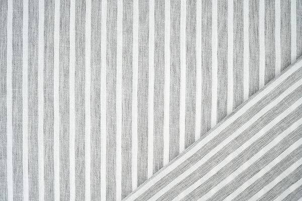 Linnenlook Strepen Grijs