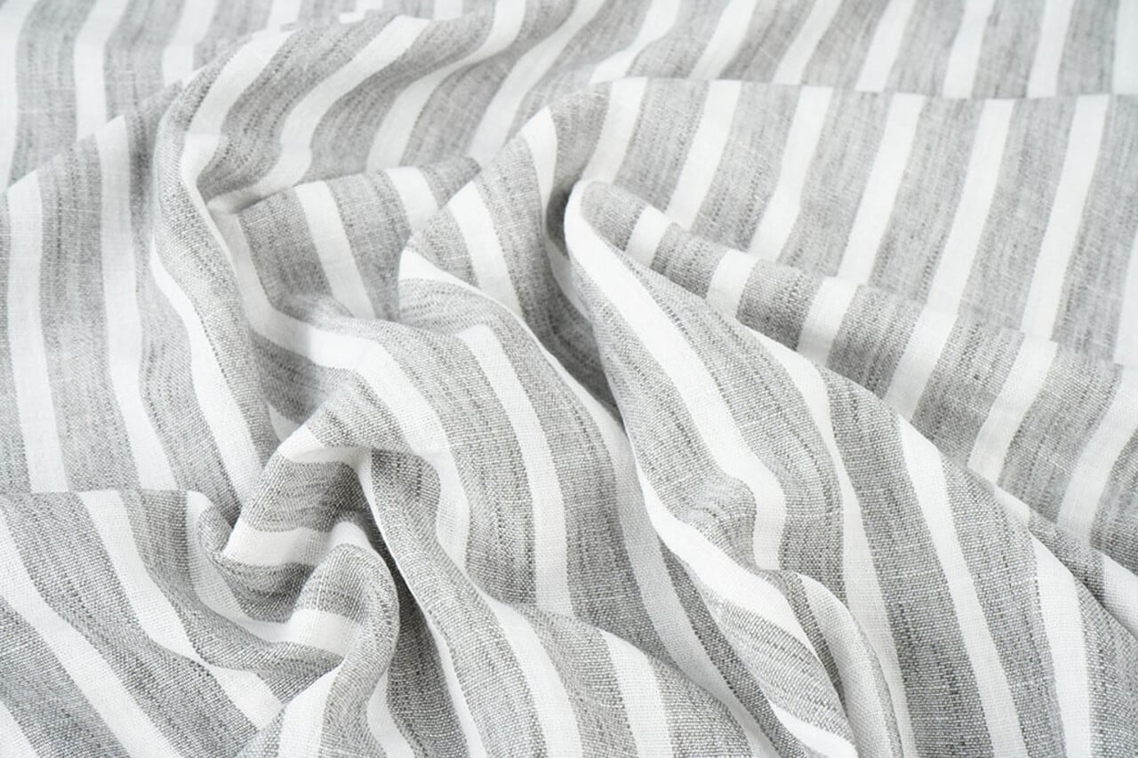 Efecto Lino Rayas Gris Efecto Lino Rayas Gris