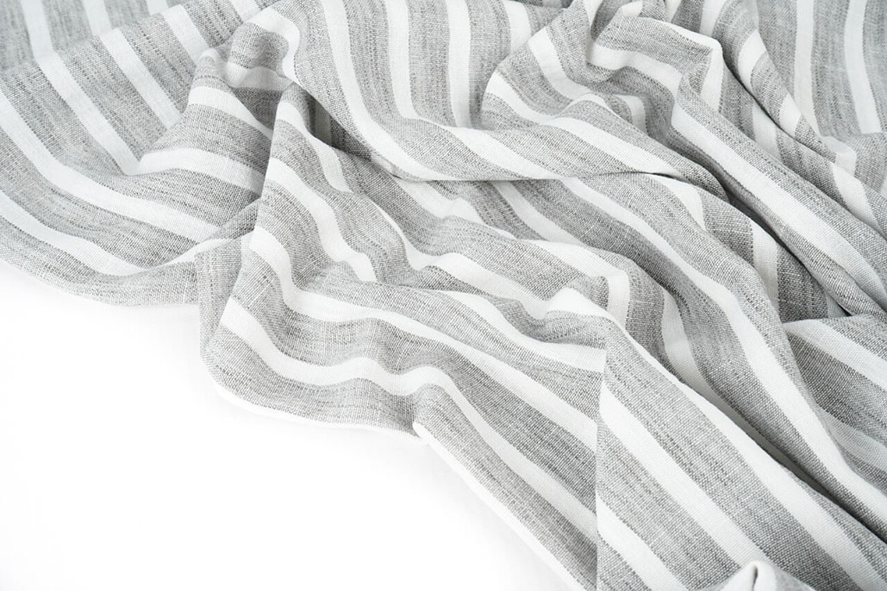 Aspect Lin Rayures Gris Aspect Lin Rayures Gris