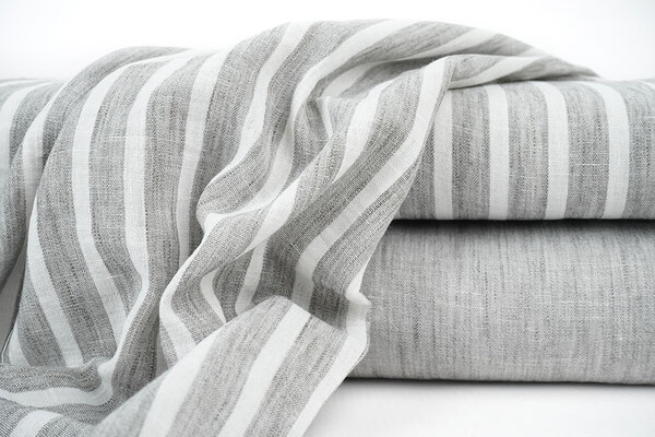 Leinenoptik Uni Grau