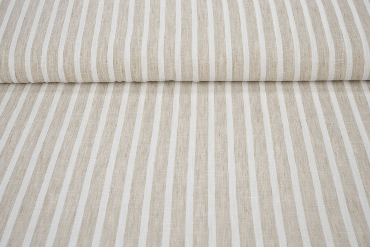 Efecto Lino Rayas Beige Efecto Lino Rayas Beige