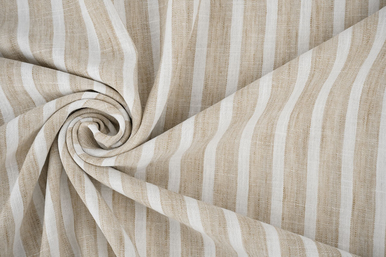 Efecto Lino Rayas Beige Efecto Lino Rayas Beige