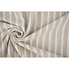 Linnenlook Strepen Beige