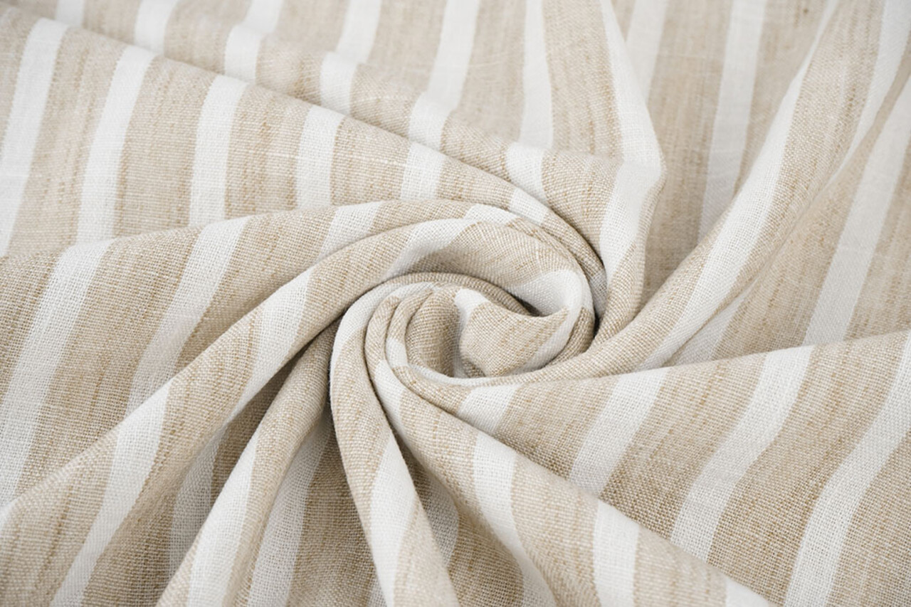 Efecto Lino Rayas Beige Efecto Lino Rayas Beige
