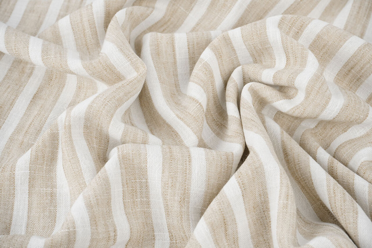 Efecto Lino Rayas Beige Efecto Lino Rayas Beige