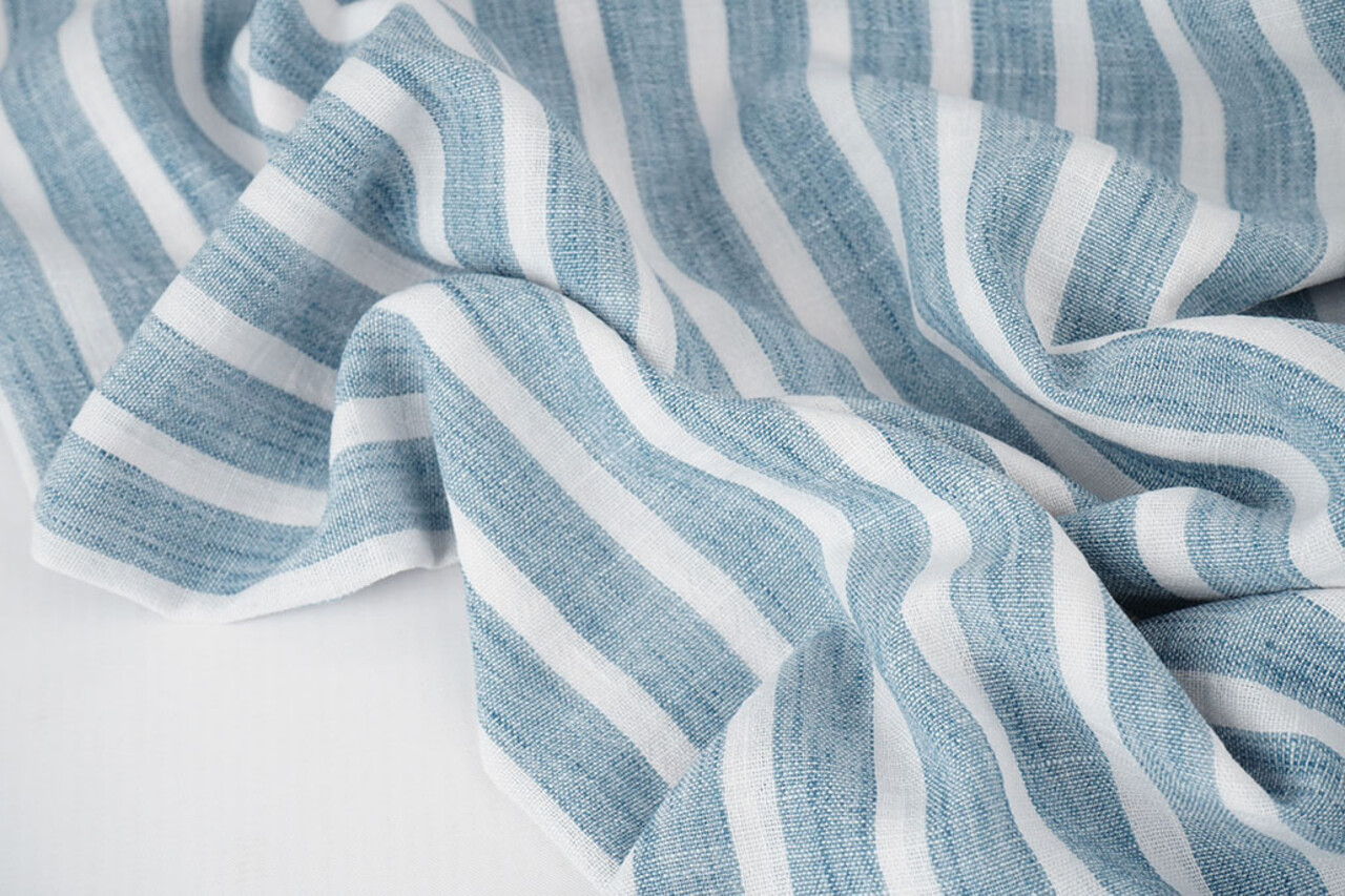 Efecto Lino Rayas Denim Efecto Lino Rayas Denim