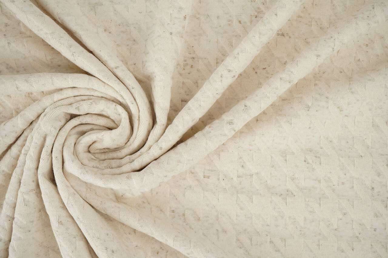 Linnen Jersey Jacquard Loes