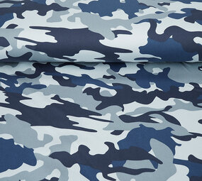 Camouflage Denim Blauw